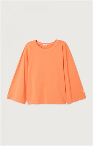 American vintage - Fizvalley t-shirt LS Abricotine vintage