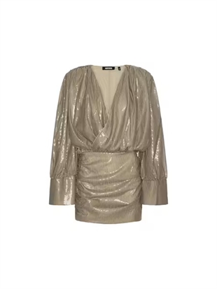 Rotate - Sequins ls mini dress Fossil