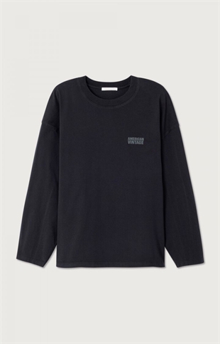 American vintage - Gixy LS t-hirt Black