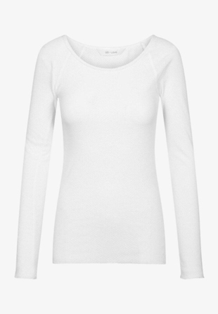 gai + lisva - Celia L/S Cotton T-shirt White
