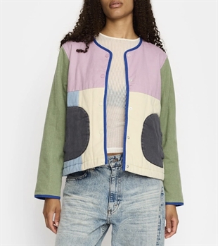 Selfhood - Quilted block jacket Lightpurple