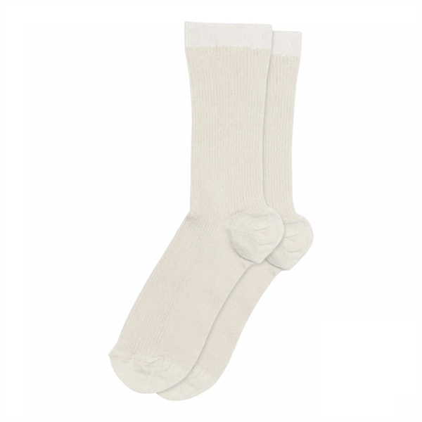 MP - Fine cotton rib socks Beige melange