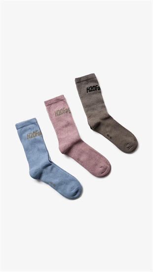 H2O Fagerholt - Suck socks 3-pack Brown/pink/blue