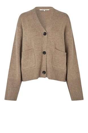 Second Female - Alpha knit cardigan Camel melange