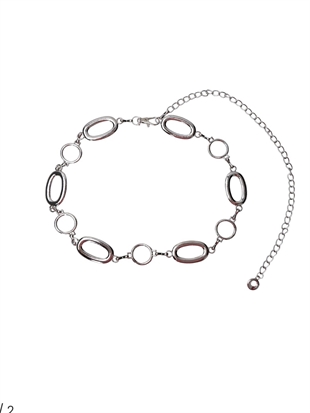 Bcsamia waist belt chain silver