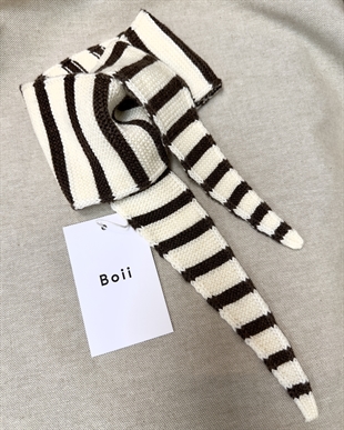 Boii - Bisse scarf Off white/brown