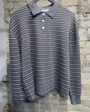 Boii - Adanne polo knit Grey