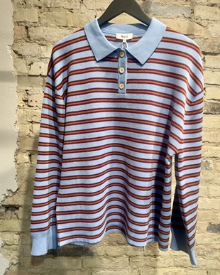 Boii - Adanne polo knit Blue