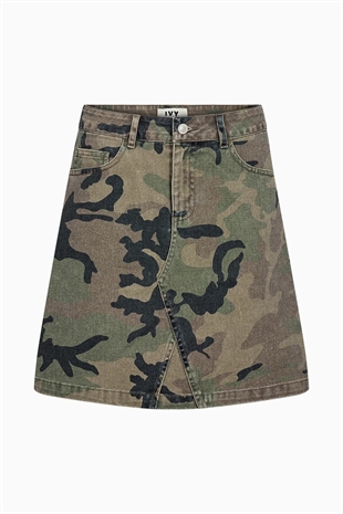 IVY Copenhagen - Angie skirt wash camouflage