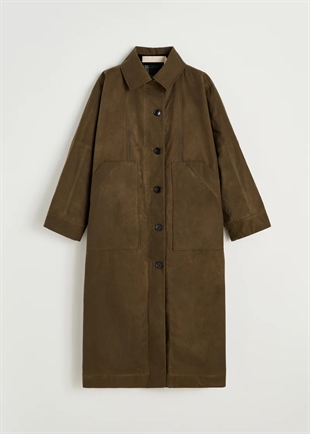 Aiayu - Jay coat oilskin Bark