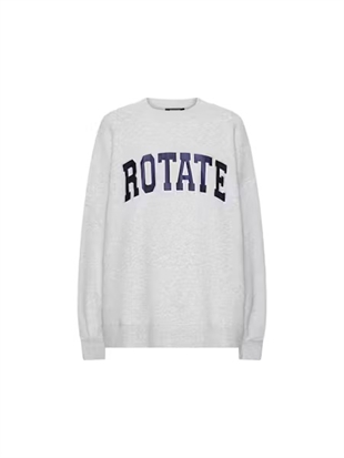 Rotate - Classic sweatshirt Light grey melange
