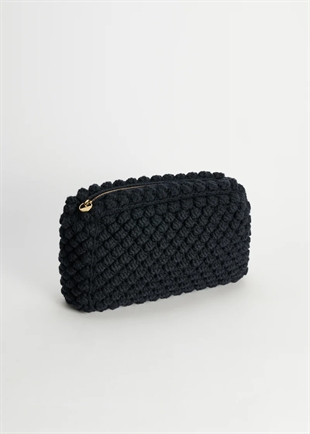 Aiayu - Linn clutch Black navy