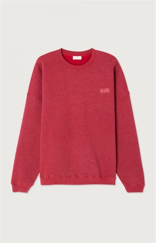 American vintage - Doven sweatshirt Overdyed garnet