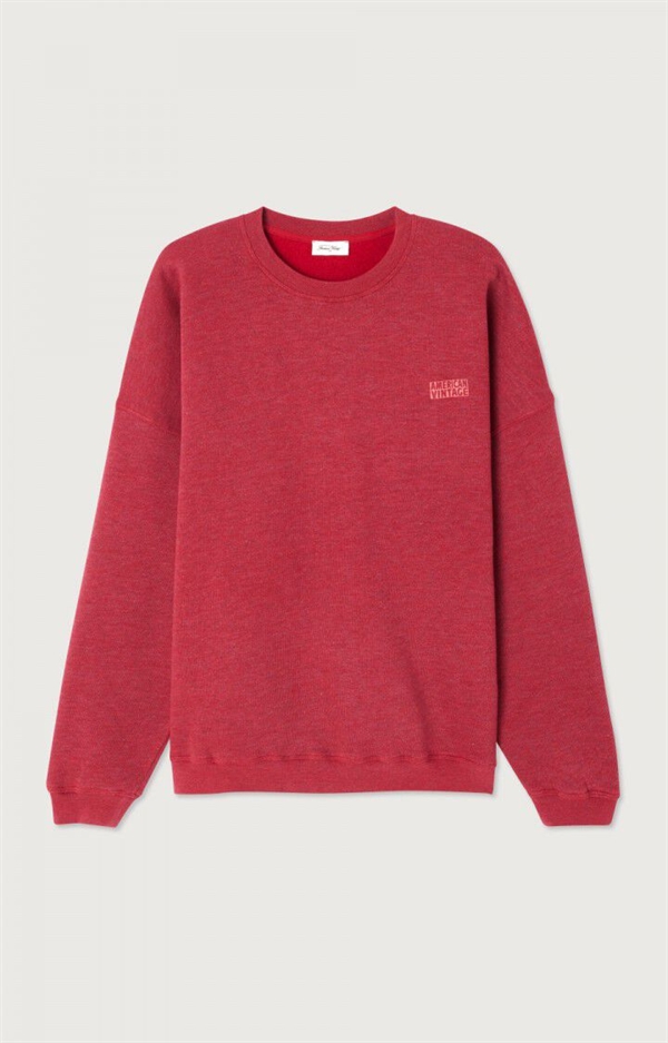 American vintage - Doven sweatshirt Overdyed garnet