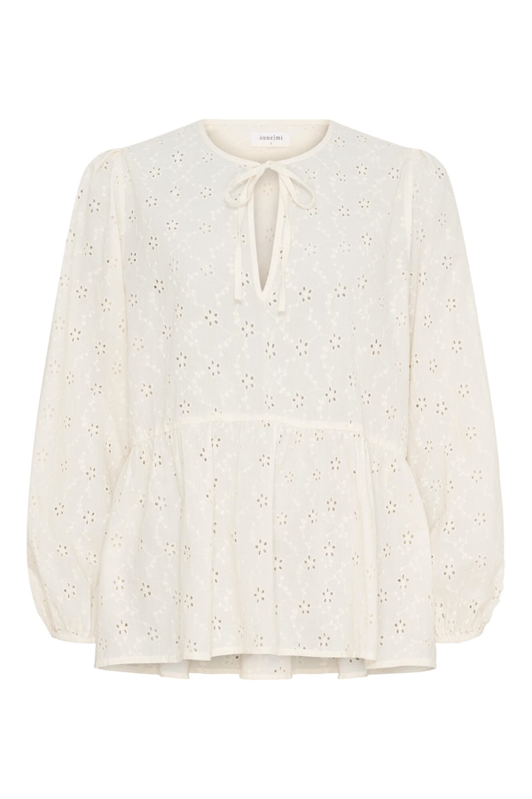 Anne-mi - Melody blouse White sand
