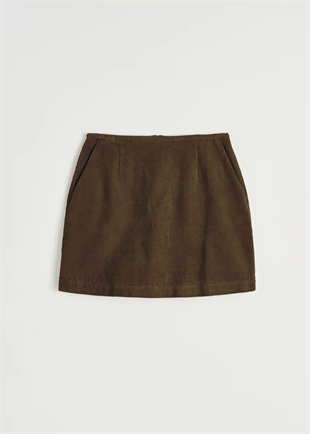 Aiayu - Mini skirt corduroy Bark
