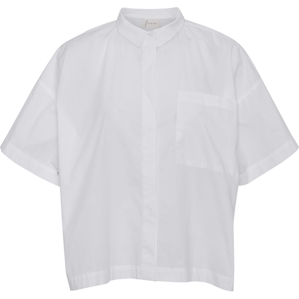 Frau - Nice ss shirt Bright white
