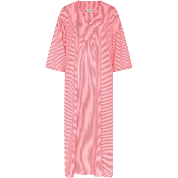 Frau - Palma dress Hot coral stripe