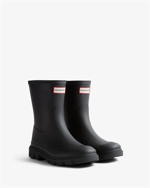 Hunter - Downpour short boot Black