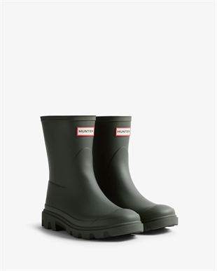 Hunter - Downpour short boot Dark olive