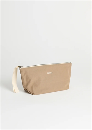 Aiayu - Pouch mini heavy poplin Light earth