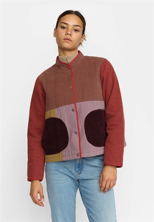 Selfhood - Quilted patchwork jacket Brown
