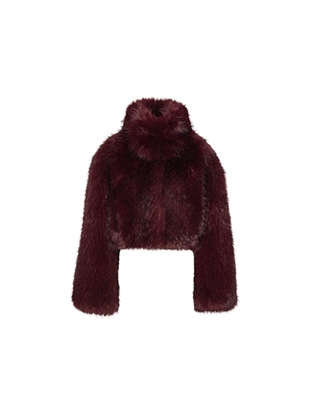 Rotate - Faux fur crop jacket