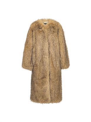 Rotate - Faux fur long coat