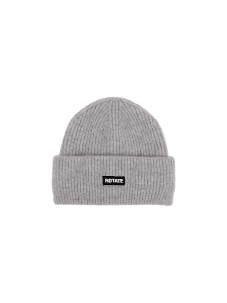 Rotate - Rib knit beanie Alloy