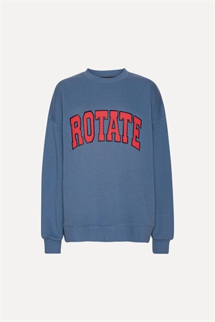 Rotate - Heavy sweat crewneck Blue horizon