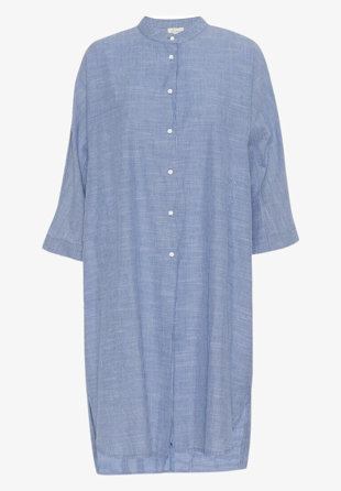 Frau -  Seoul 2/4 long shirt  Medium Blue Stripe