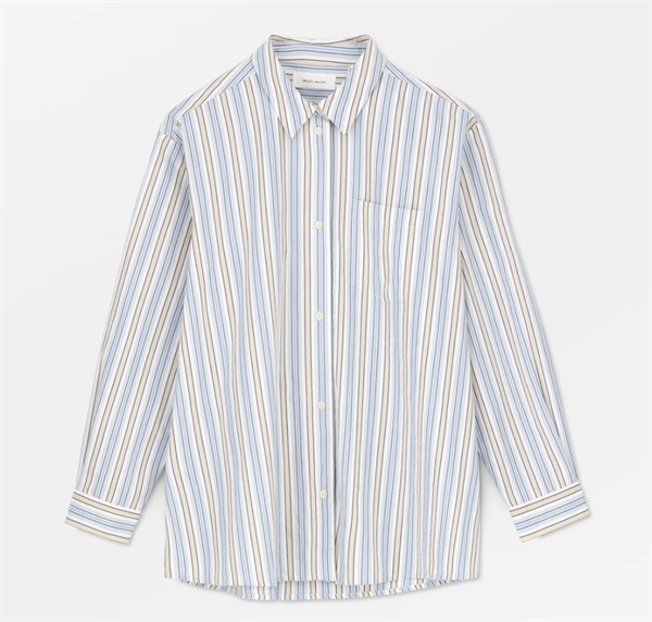 Skall Studio - Edgar shirt Blue/beige stripe