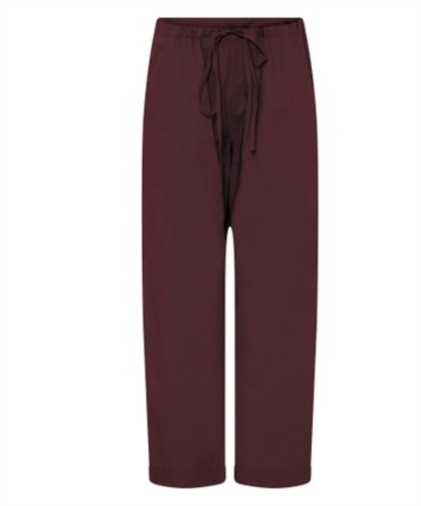 Frau - Milano string pants Red mahogany