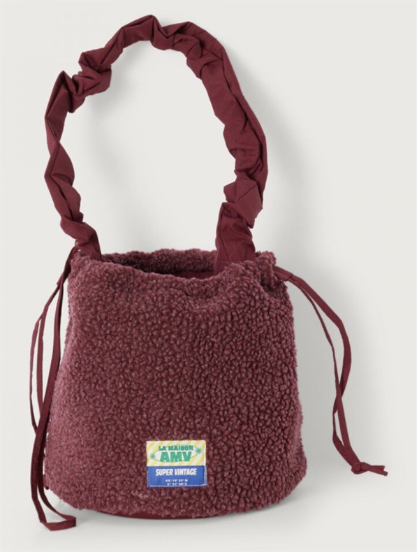 American Vintage - Hoktown taske - Burgundy melange