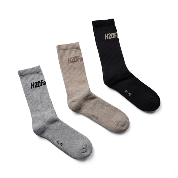 H2OFagerholt - Suck socks 3-pack Black/beige/grey