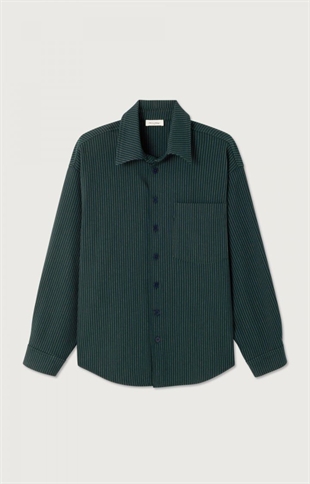 American vintage - Ugyno shirt Ivy green stripes 