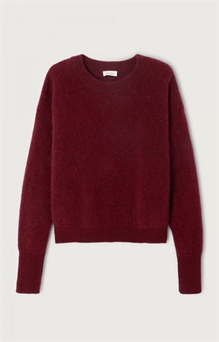 American Vintage - Vitow strik Dark red melange