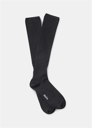 Aiayu - Wool knee socks Black