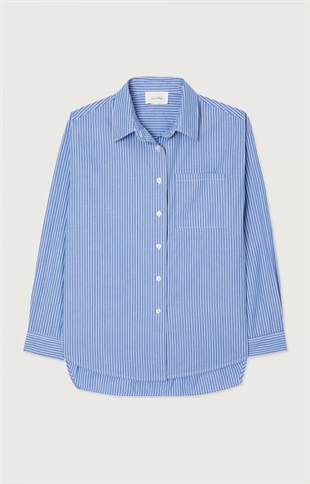 American vintage - Zatybay shirt Aqua stripes
