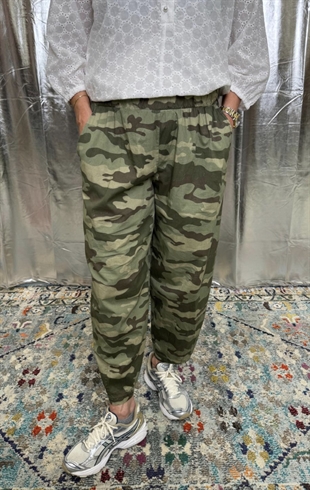 Black colour - Bcabbie barrel pants Camouflage