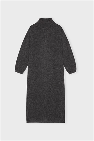 Moshi moshi mind - Clara knit dress Charcoal melange