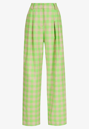 Essentiel Antwerp - Douglas pants Neon green/Beige