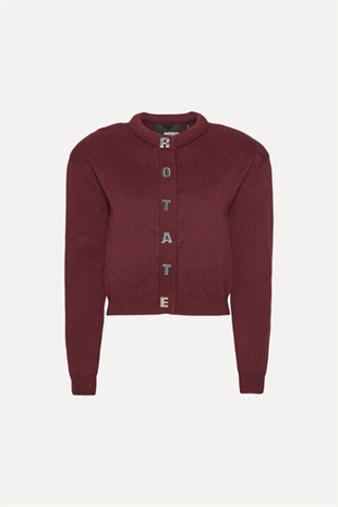 Rotate - Firm knit cardigan Zinfandel