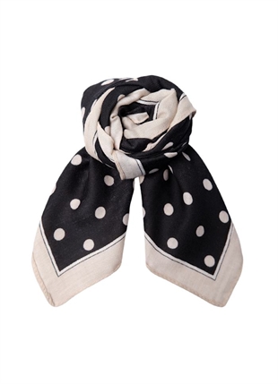 Black colour - BCanneli mini scarf Black