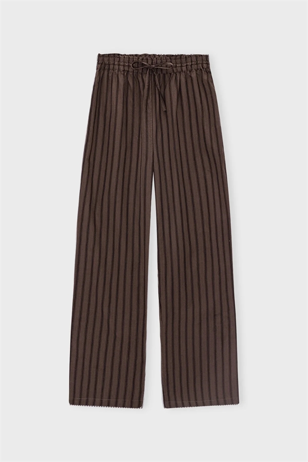 Moshi Moshi Mind - Moon pants stripe Brown/black