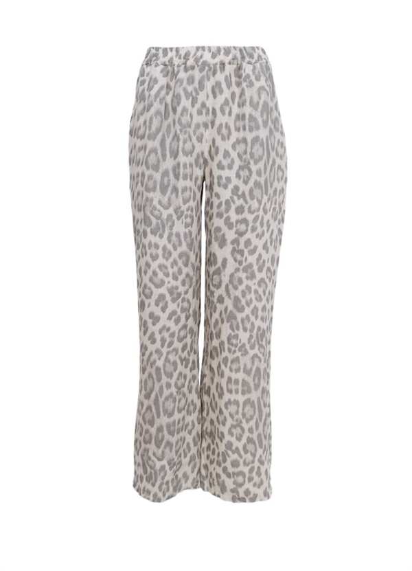 Black colour - Bcmelina linen pant Natural leo