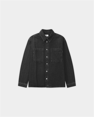 Bareen - Oversized denim shirt Black