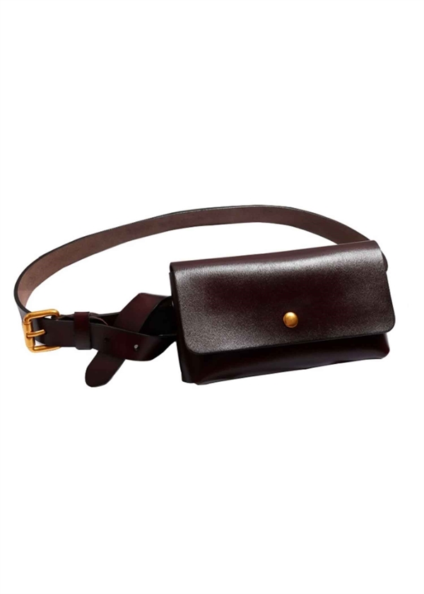 Plissé - Taia belt bag Dark brown