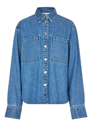 Second female - Irvina denim shirt Blue denim