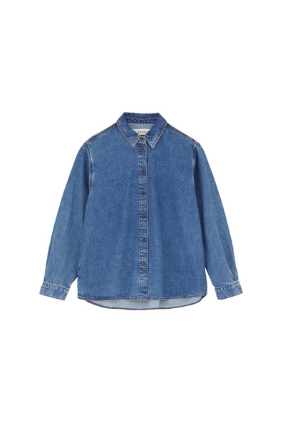 Skall studio - Millington shirt Washed mid blue